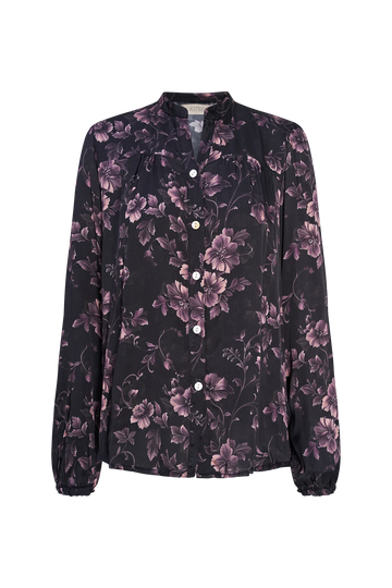 Printed Button Down Blouse